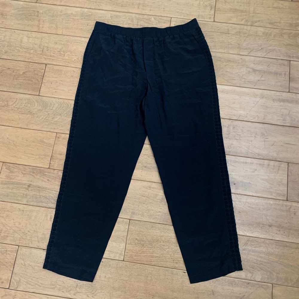 NWT Club Monaco Maribella Black Silk Pants 6
